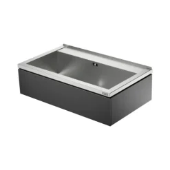NOVUM 80 schwarz Edelstahl Ausgussbecken