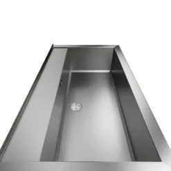 NOVUM 80 schwarz Edelstahl Ausgussbecken
