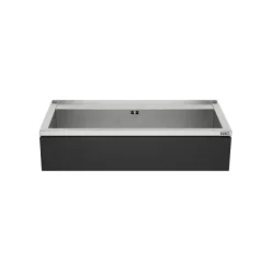 NOVUM 100 schwarz Edelstahl Ausgussbecken