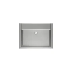 NOVUM 60 weiß Edelstahl Ausgussbecken