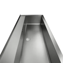 NOVUM 100 weiß Edelstahl Ausgussbecken
