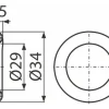 O-Ring 29x2,5 mm veporit. passend für Ablaufventil