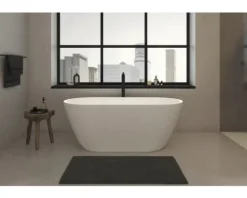 Ovale Badewanne DURAVIT D-Neo 75 x 160 cm weiß seidenmatt 700477000000000