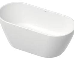 Ovale Badewanne DURAVIT D-Neo 75 x 160 cm weiß seidenmatt 700477000000000