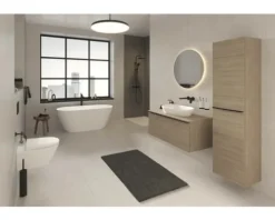 Ovale Badewanne DURAVIT D-Neo 75 x 160 cm weiß seidenmatt 700477000000000