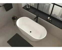 Ovale Badewanne DURAVIT D-Neo 75 x 160 cm weiß seidenmatt 700477000000000