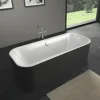 Ovale Badewanne DURAVIT Happy D,2 Plus 80 x 180 cm graphit glatt matt 700453800000000