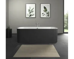 Ovale Badewanne DURAVIT Happy D,2 Plus 80 x 180 cm graphit glatt matt 700453800000000