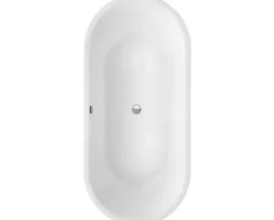 Ovale Badewanne OTTOFOND Timor 90 x 190 cm weiß glatt 703301