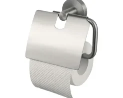 Papierrollenhalter mit Deckel HACEKA Kosmos edelstahl gebürstet 1208601