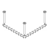 pba 01 Duschstange AS 1000X1000X440mm aus Nylon