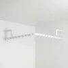 pba 01 Duschstange, L-Form mit Wand- Stützen aus Nylon, 800x800mm