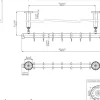 pba 01 Duschvorhangstange AS 800mm aus Nylon
