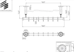 pba 01 Duschvorhangstange AS 800mm aus Nylon