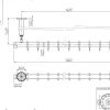 pba 01 Duschvorhangstange AS 1700mm aus Nylon