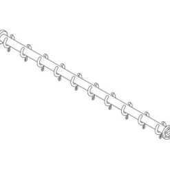 pba 01 Duschvorhangstange AS 1700mm aus Nylon