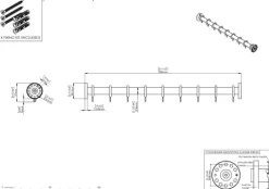 pba 01 Duschvorhangstange gerade 800mm, aus Nylon