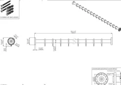 pba 01 Duschvorhangstange 1500mm aus Nylon