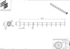 pba 01 Duschvorhangstange 900mm aus Nylon