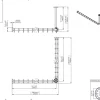pba 01 Duschvorhangstange, 1200x1200 X440mm L- Form mit DA aus Nylon