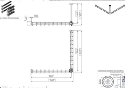 pba 01 Duschvorhangstange, 900x900x440mm L- Form mit DA aus Nylon