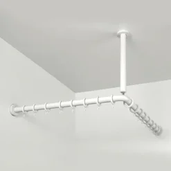 pba 01 Duschvorhangstange, 900x900x440mm L- Form mit DA aus Nylon