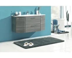 pelipal Waschtischunterschrank Alika BxHxT 111 x 51,5 x 48 cm graphit Struktur quer zerlegt ohne Waschtisch