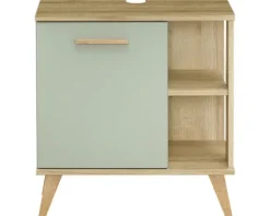 pelipal Waschtischunterschrank Quickset 963 BxHxT 60,5 x 65 x 33 cm Frontfarbe salbei holzdekor 963.016017