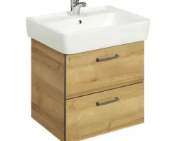 pelipal Waschtischunterschrank Rüdesheim BxHxT 53 x 52 x 43 cm Riviera Eiche