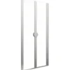 Pendeltür in Nische Schulte Lugano 80 cm Klarglas Profilfarbe aluminium