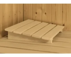 Plug & Play Karibu Avanti inkl. 3,6 kW Ofen inkl. integrierter Steuerung ohne Dachkranz mit bronzierter Ganzglastür
