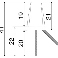 Premium Duschtür Dichtung 2stück, 100 cm Mit verlängerten Gummilippe für trockenen Boden im Bad - Glastür Duschdichtung für 6mm Glasdicke 20mm