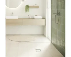 Punktablauf hansgrohe RainDrain Point 100/100 edelsathl gebürstet rückseitig befliesbar 56247800