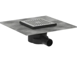 Punktablauf hansgrohe RainDrain Point 150/150 edelstahl gebürstet mit Lochung 56248800