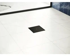 Punktablauf hansgrohe RainDrain Point 150/150 schwarz matt rückseitig befliesbar 56249670