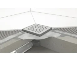 Punktablauf hansgrohe RainDrain Point 150/150 schwarz matt rückseitig befliesbar 56249670