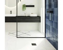 Punktablauf hansgrohe RainDrain Point 150/150 schwarz matt rückseitig befliesbar 56249670