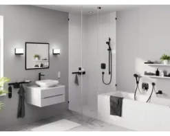Punktablauf hansgrohe RainDrain Spot Plus 150/150 edelstahl gebürstet einseitig befliesbar 56226800