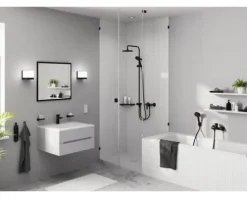 Punktablauf hansgrohe RainDrain Spot Plus 150/150 edelstahl gebürstet einseitig befliesbar 56226800