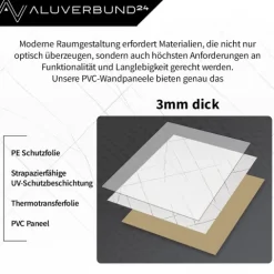 PVC Wandpaneel Duschrückwand Viola in Marmor-Optik Hochglanz - 122x244cm