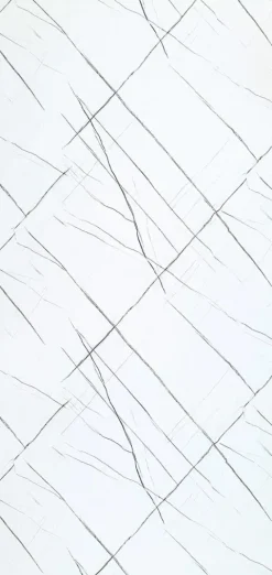 PVC Wandpaneel Duschrückwand Sahara-White in Marmor-Optik Hochglanz - 122x244cm