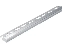 Quadrat-Abschlussprofil Squarline Edelstahl für Boden 250 cm Höhe 11 mm