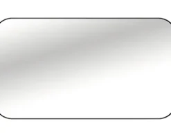 Rahmenspiegel Cordia TENDER LINE BACKLIGHT LED 80 x 120 cm schwarz matt IP 44