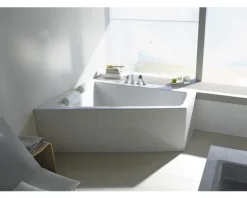 Raumsparbadewanne DURAVIT Paiova 100 x 170 cm weiß glatt 700264000000000