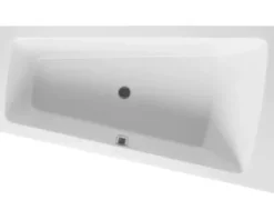 Raumsparbadewanne DURAVIT Paiova 100 x 170 cm weiß glatt 700213000000000