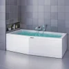 Raumspar Badewanne 60x80x170cm rechts ,weiß