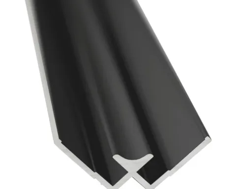 Rückwand Profil Ecke für Decodesign innen schwarz Länge 255 cm