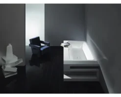 Rechteckbadewanne KALDEWEI ASYMMETRIC DUO 740 mit Griffbohrungen 80 x 170 cm schwarz matt 274010110676