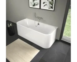 Rechteckbadewanne mit Rundung DURAVIT Happy D,2 80 x 180 cm weiß glatt 700318000000000