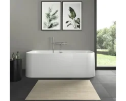 Rechteckbadewanne mit Rundung DURAVIT Happy D,2 80 x 180 cm weiß glatt 700318000000000
